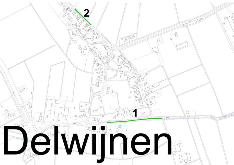 Hondenuitlaatplaatsen in Delwijnen, zie ook in tekst