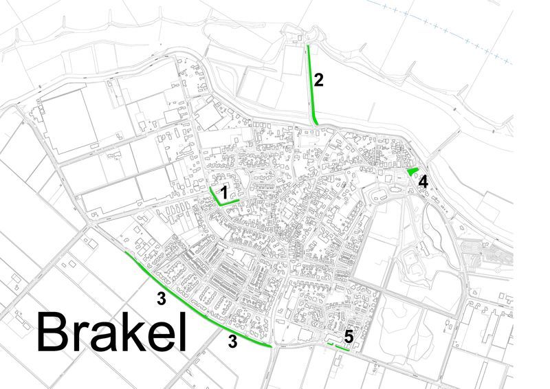 Hondenuitlaatplaatsen in Brakel, zie ook in tekst