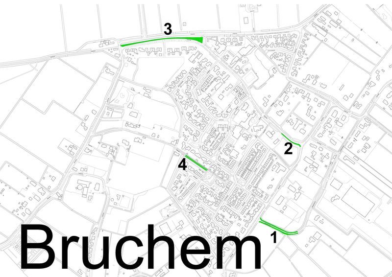 Hondenuitlaatplaatsen in Bruchem, zie ook in tekst