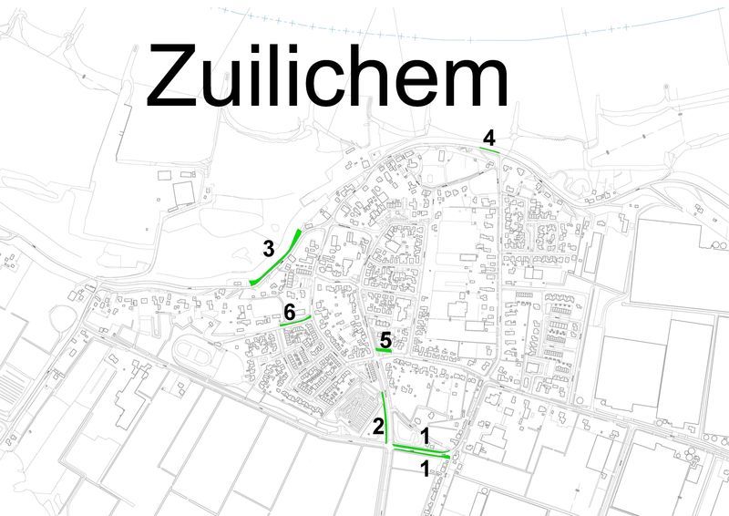 Hondenuitlaatplaatsen in Zuilichem, zie ook in tekst
