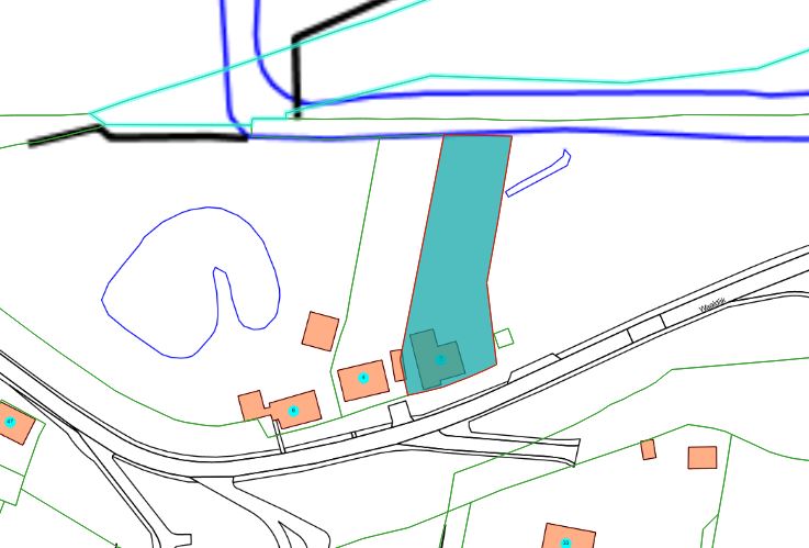 Kadastrale kaart van 2015 van ingetekende perceel aan Waaldijk 2 in Zuilichem